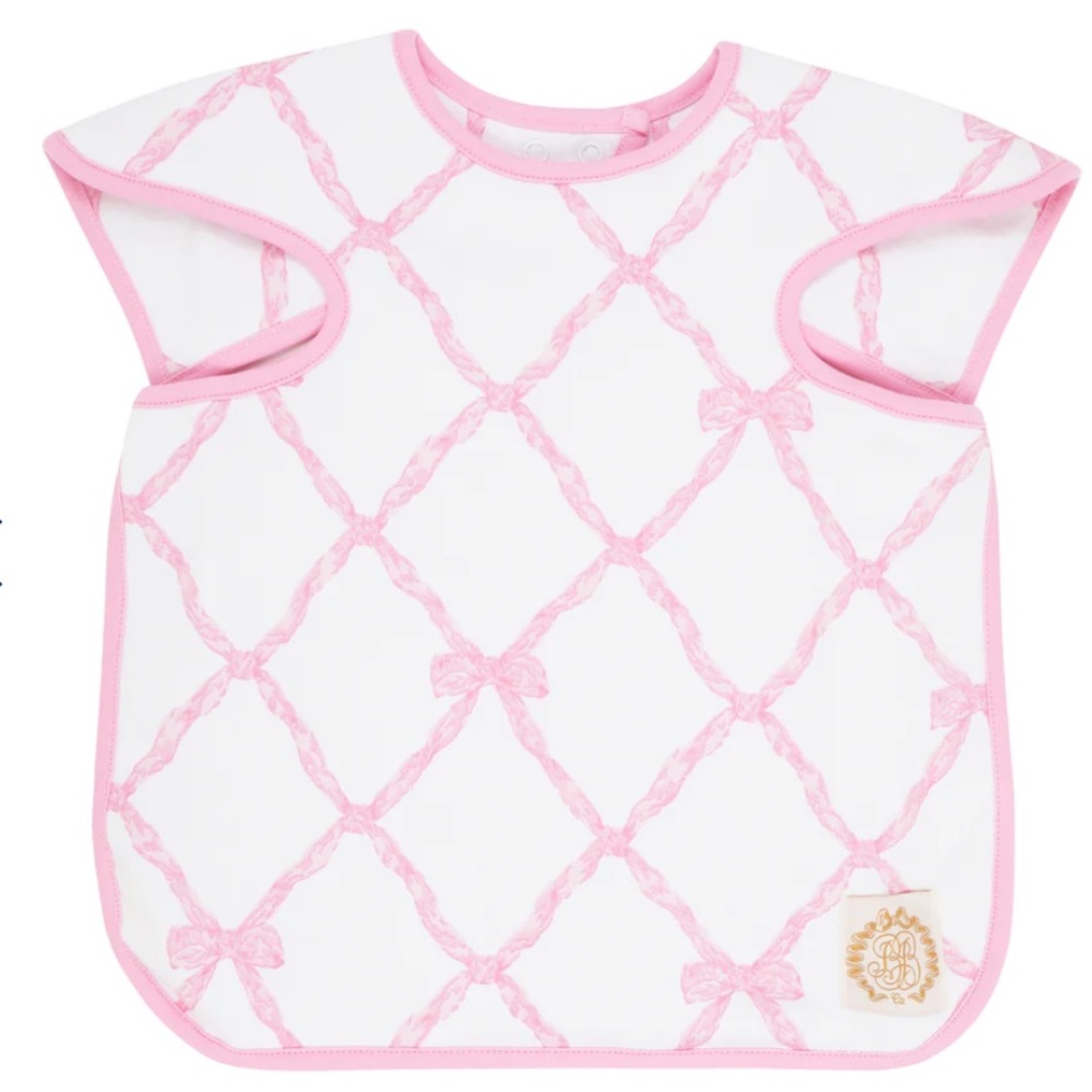 The Beaufort Bonnet Company Big Bite Bib in Belle Meade Bow